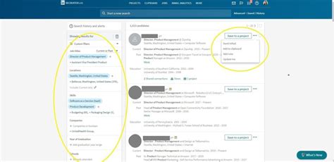 Recruiting tools — LinkedIn Recruiter .